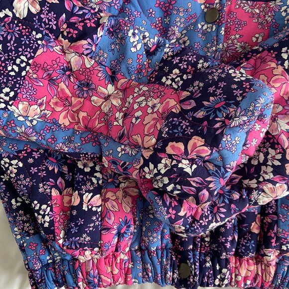 NWOT Floral Quilted Puffer Jacket - Picture 8 of 10